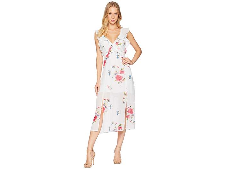 Astr The Label Milani Dress (ice Blue Multi Floral) Women's Dress