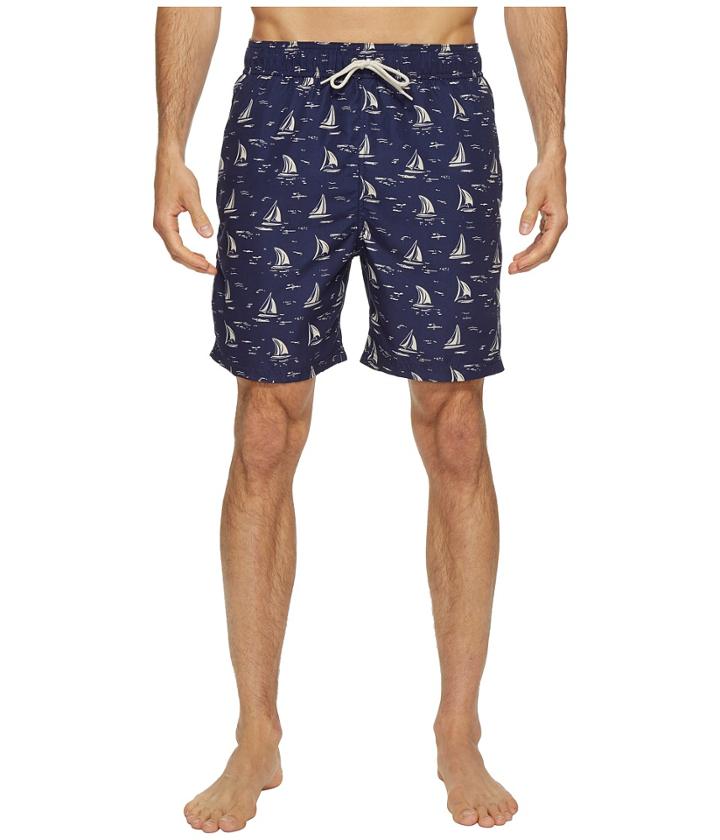 U.s. Polo Assn. Sailboat Swim Shorts (dodger Blue) Men's Swimwear