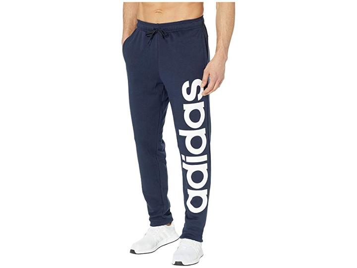 Adidas Essentials Branded Tapered Pants (legend Ink/white) Men's Casual Pants