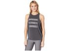 New Balance Graphic Wedge Layering Tank Top (black Heather) Women's Sleeveless