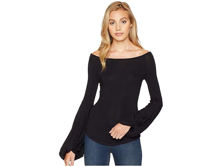 Free People To The Tropics Top (black) Women's Clothing