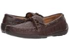 Tommy Bahama Tangier (dark Brown Woven) Men's Moccasin Shoes