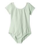 Capezio Kids Classic Short Sleeve Leotard (toddler/little Kids/big Kids) (cameo Green) Girl's Jumpsuit & Rompers One Piece