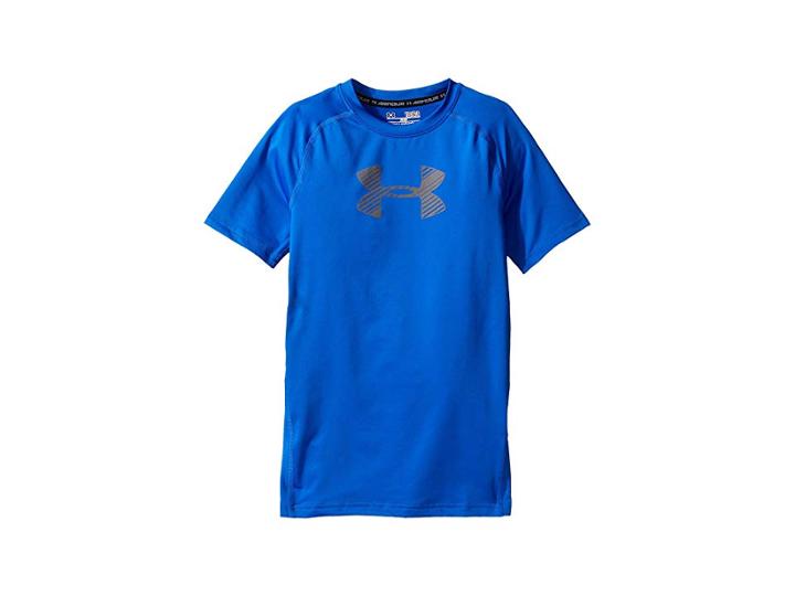 Under Armour Kids Armour Short Sleeve (big Kids) (ultra Blue) Boy's Clothing