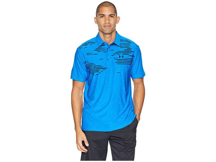 Under Armour Golf Ua Playoff Polo (blue Circuit/blue Circuit) Men's Short Sleeve Knit