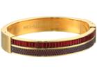 Michael Kors Color Crush Baguette Cut Crystal Hinge Bracelet (gold) Bracelet