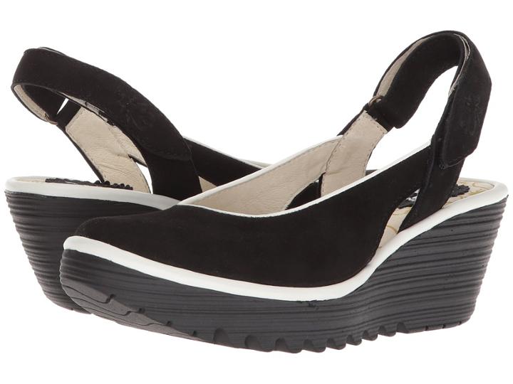 Fly London Yipi831fly (black/off-white Cupido/rug) Women's Shoes