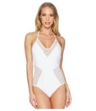 Ella Moss Sheer Dot One-piece (white) Women's Swimsuits One Piece