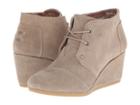 Toms Desert Wedge (taupe Suede) Women's Wedge Shoes