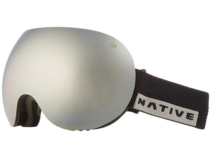 Native Eyewear Backbowl (black Rip/rose/silver Reflex) Snow Goggles