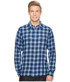 Toad&co Indigo Flannel Slim Long Sleeve Shirt (blue) Men's Clothing