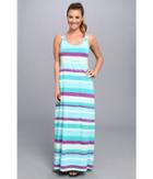 Columbia Reel Beauty Ii Maxi Dress (geyser Multi Stripe) Women's Dress