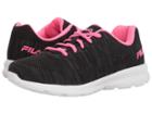 Fila Memory Techknit Running (black/knockout Pink/white) Women's Shoes