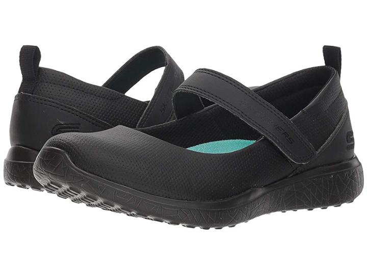 Skechers Kids Microburst Scholar Holler 82224l (little Kid/big Kid) (black/black) Girl's Shoes