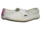 Lacoste Marice 218 1 (off-white/pink) Women's Shoes