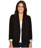 Hatley Tailored Blazer (black Crepe) Women's Jacket