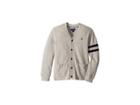 Polo Ralph Lauren Kids Cotton Mesh Letterman Cardigan (little Kids/big Kids) (andover Heather) Girl's Sweater