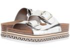 Sam Edelman Oakley (soft Silver Heavy Foiled Metallic Leather) Women's Shoes