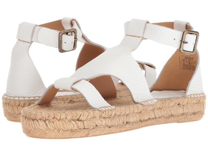 Soludos Banded Shield Sandal (white) Women's Sandals