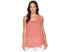Nally & Millie Panel Seam Piped Stripe Tank (poppy Red) Women's Sleeveless