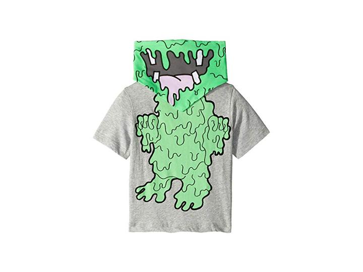 Stella Mccartney Kids Arrow Slime Monster W/ Bandana Short Sleeve Tee (toddler/little Kids/big Kids) (grey) Boy's T Shirt