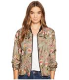 Blank Nyc Printed Bomber In Sun Chaser (sun Chaser) Women's Coat