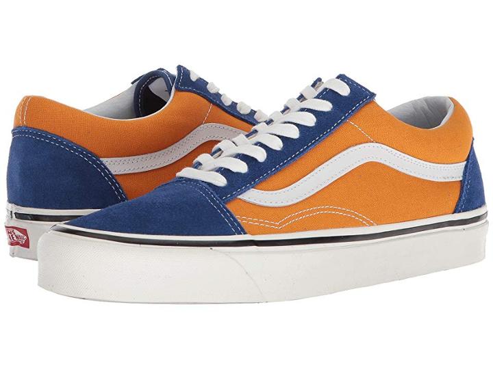 Vans Old Skool 36 Dx (og Blue/og Gold) Athletic Shoes