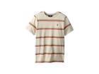 Volcom Kids Sheldon Crew Tee (big Kids) (white Flash) Boy's T Shirt