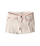 Hudson Kids 3 Fray Hem Shorts In Pink Coral Acid Wash (big Kids) (pink Coral Acid Wash) Girl's Shorts