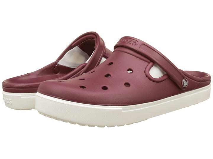 Crocs Citilane Clog (garnet/white) Clog Shoes