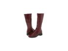La Canadienne Blanche (cherry Crinkle Patent) Women's Zip Boots