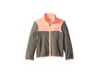 Columbia Kids Mountain Cresttm Fleece Full Zip (little Kids/big Kids) (charcoal Heather/tiki Pink) Girl's Fleece