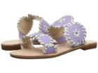Jack Rogers Miss Lauren (little Kid/big Kid) (lilac/white) Women's Shoes