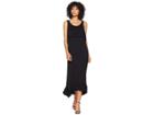 Kensie Viscose Jersey Ruffle Maxi Dress Ks6k8226 (black) Women's Dress
