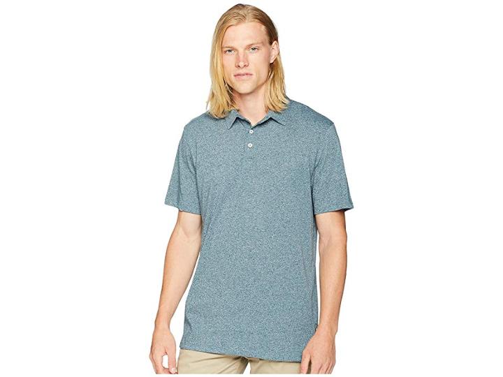 Volcom Wowzer Polo (navy Green) Men's Short Sleeve Knit