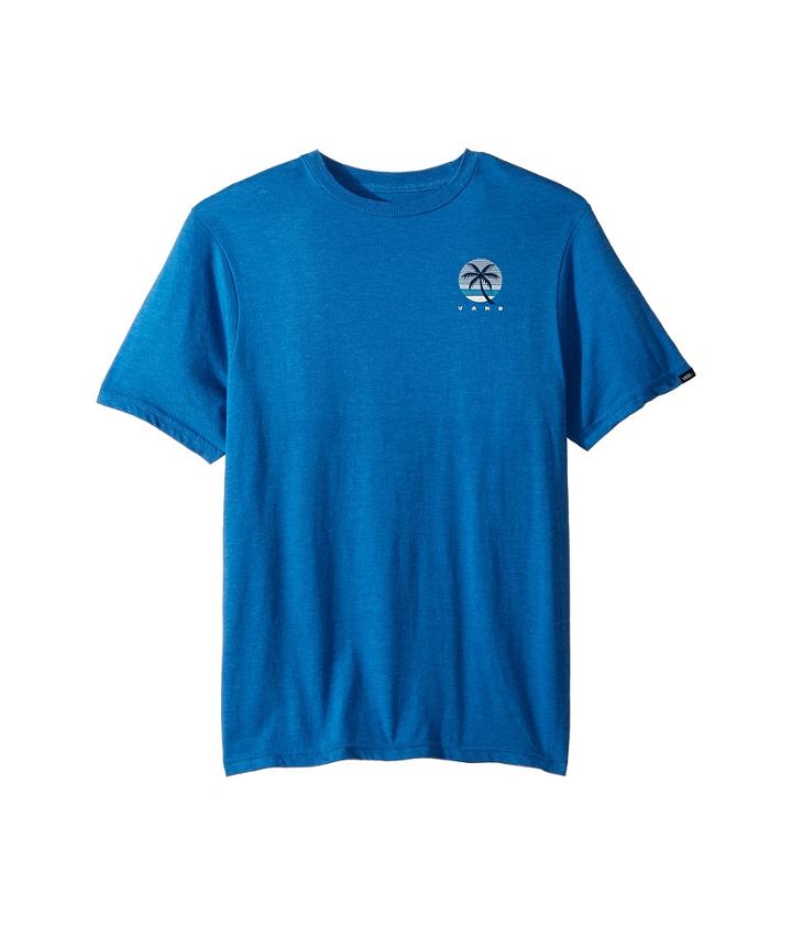 Vans Kids Vintage Tall Palm T-shirt (big Kids) (royal Heather) Boy's T Shirt