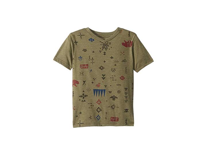 Lucky Brand Kids Wilderness Short Sleeve T-shirt (little Kids/big Kids) (burnt Olive) Boy's T Shirt