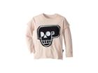 Nununu Skull Robot Patch T-shirt (toddler/little Kids) (powder Pink) Girl's T Shirt