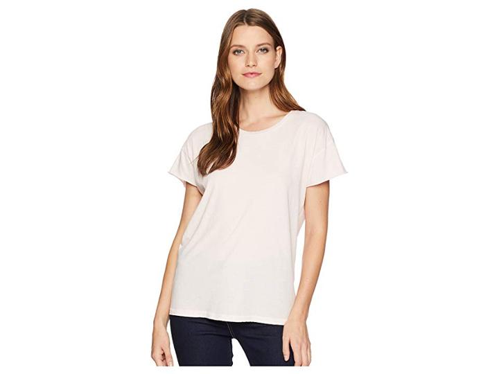 Alternative Distressed Rocker Tee (faded Pink Pigment) Women's T Shirt