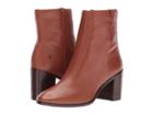 Frye Julia Bootie (cognac Soft Nappa Lamb) Women's Boots