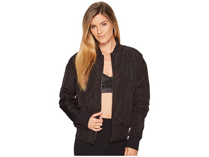 Alo Squad Jacket (black) Women's Coat