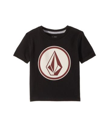 Volcom Kids Classic Stone Short Sleeve Tee (toddler/little Kids) (black) Boy's T Shirt