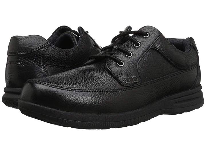 Nunn Bush Cam Oxford Casual Walking Shoe (black Tumbled Leather) Men's Lace Up Casual Shoes