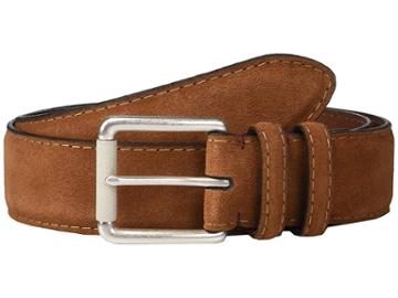 Torino Leather Co. 38 Mm Italian Calf Suede (walnut) Men's Belts