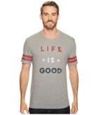 Life Is Good Americana Life Is Good(r) Vintage Sport Tee (heather Gray) Men's Short Sleeve Pullover