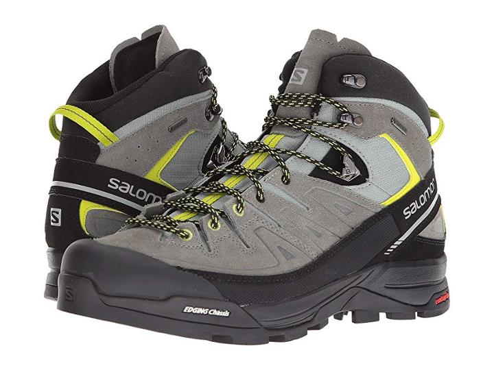 Salomon X Alp Mid Ltr Gtx (shadow/castor Gray/lime Punch) Men's Shoes