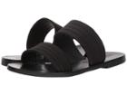 Sol Sana Scarlett Slide (black Satin) Women's Sandals