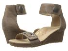 Aetrex Becca Ankle Strap Wedge (stone) Women's  Shoes