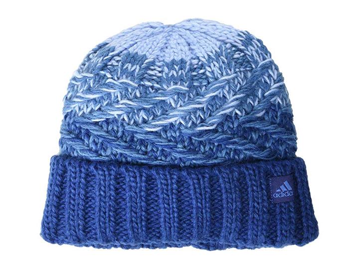 Adidas Canyon Fold Beanie (real Blue/core Blue/ash Blue) Beanies