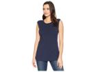 Nic+zoe Perfect Layer Top (dark Indigo) Women's Clothing